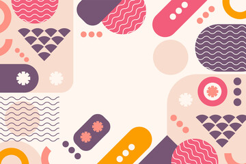 Flat design abstract background. - Vector.