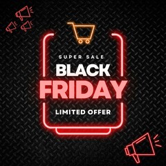 Limited Offer background, Black Friday promotional banner