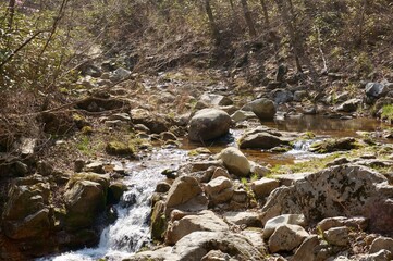 river in the mountains