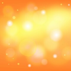 Soft orange bokeh background with blurring effect