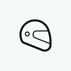 Racing Helmet vector sign icon