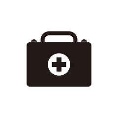 First aid kit icon vector. Medical bag for health symbol