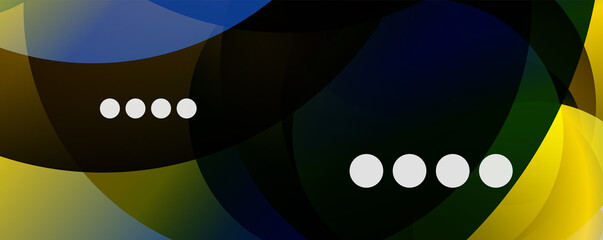 Fluid gradients, swirls and circles. Bright color lines. Vector Illustration For Wallpaper, Banner, Background, Landing Page