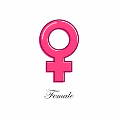 Obraz premium Female logo vector graphics