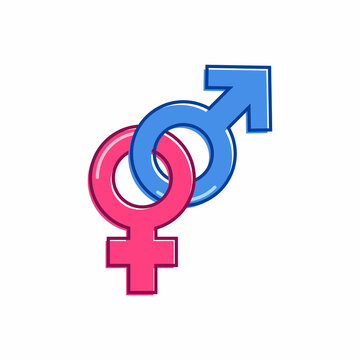 Male & female symbol vector graphics
