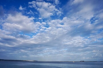 沖縄県宮古島　様々な秋空　雲