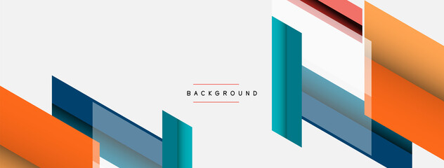 Background. Geometric diagonal square shapes and lines abstract composition. Vector illustration for wallpaper banner background or landing page