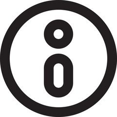 Information icon user interface mobile apps and website