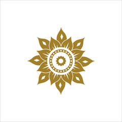 Mandala logo vector template background