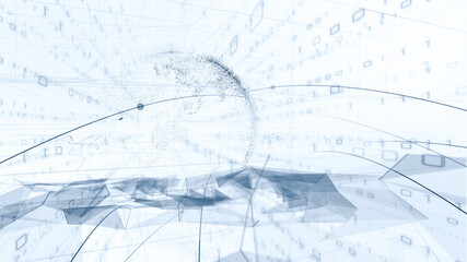 デジタル営業　在宅勤務　テレワーク　IoTによる大都市のデジタル化 背景画像のイメージ