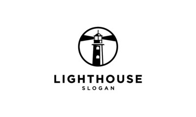 lighthouse logo vector