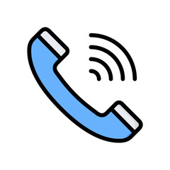 Phone Call Icon, Filled Line style icon vector illustration, Suitable for website, mobile app, print, presentation, infographic and any other project.