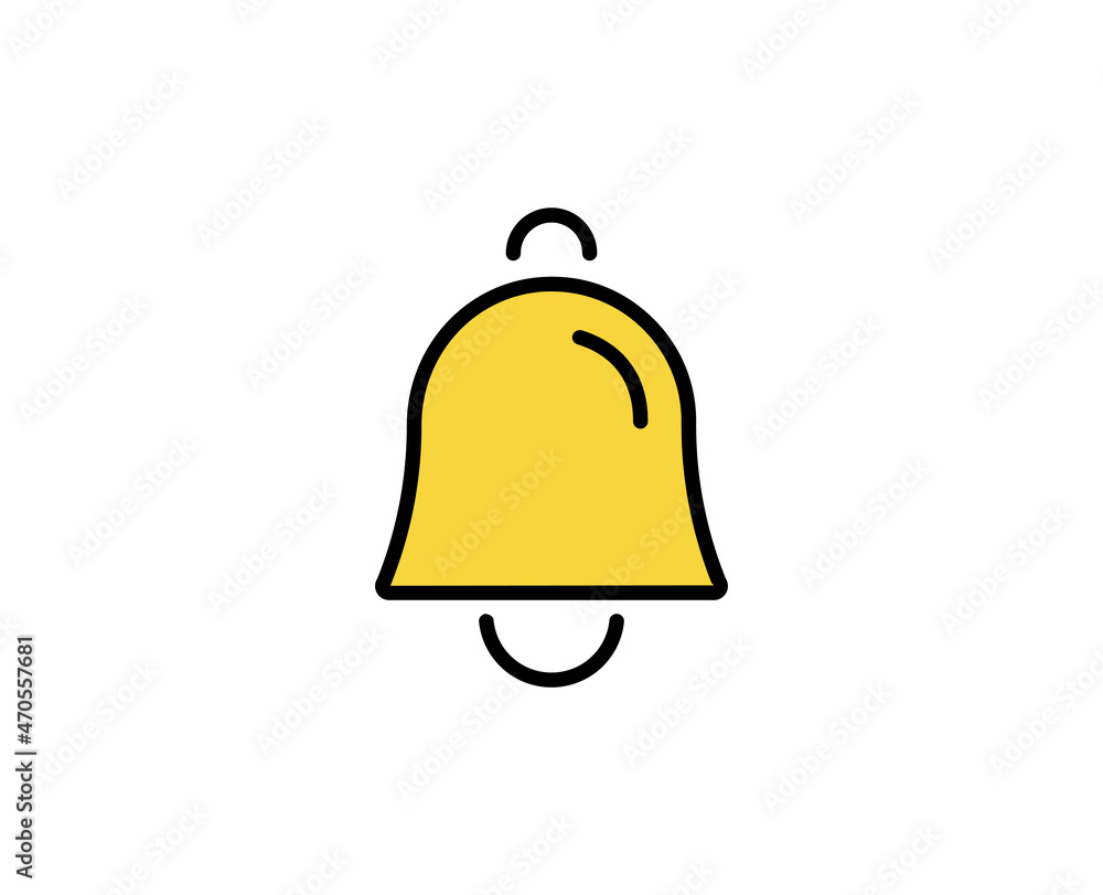 Poster bell line icon. high quality outline symbol for web design or mobile app. thin line sign for design 