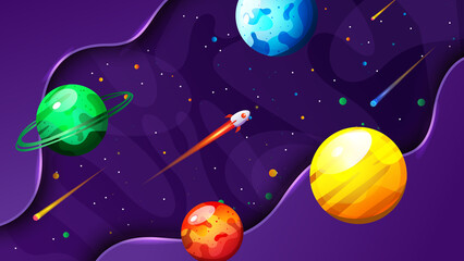 Space bacgkround vector illustration