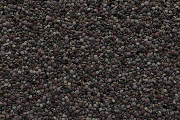 Black 3D background with pebble stone, 3D rendering, Product display