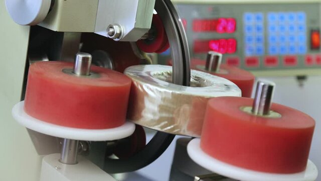 Industrial production and transformer winding.
