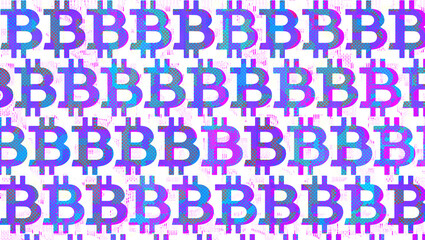 Abstract bitcoin pattern background image.