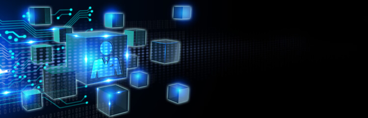 Fototapeta premium Business, Technology, Internet and network concept. Human Resources HR management recruitment employment headhunting concept.3d illustration