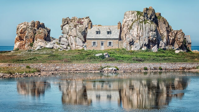 Coastal house on the French Brittany