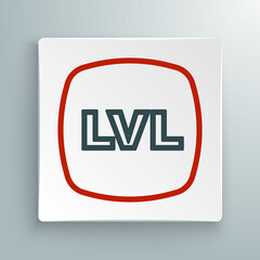 Line Level game icon isolated on white background. Colorful outline concept. Vector