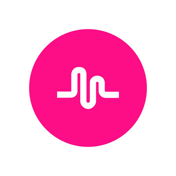 Tiktok tik tok musically logo icon Social media icons set Logo Vector Illustrator