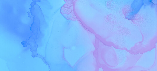 Pink Watercolor Wave Wallpaper. Abstract Ink