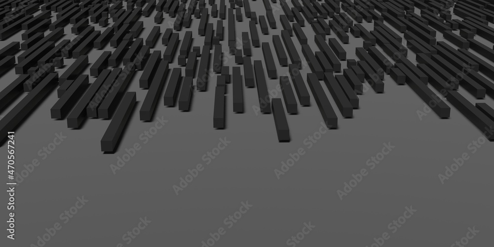 Poster abstract square bar background simple scene minimal lines 3d illustration