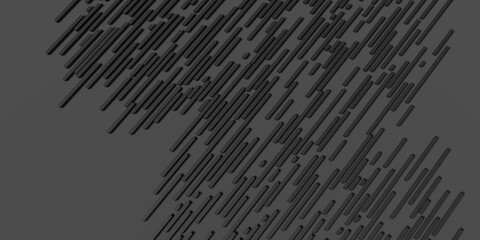 Abstract square bar background  Simple scene Minimal lines 3d illustration