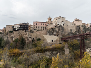 Fototapeta na wymiar Hanging houses of Cuenca.