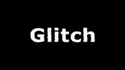 Glitch word effect background text