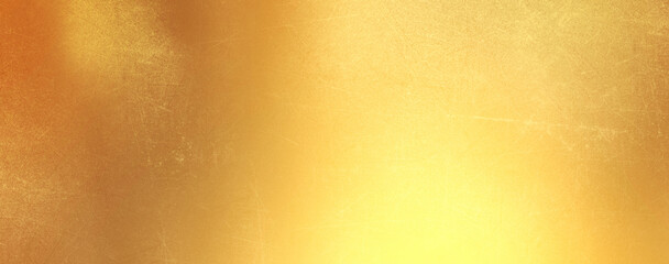 Grunge texture of gold metallic polished glossy with copy space, abstract background - obrazy, fototapety, plakaty
