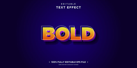 BOLD Text Effect editable