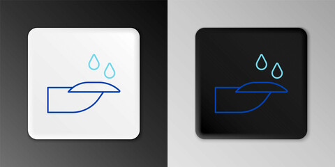 Line Nail manicure icon isolated on grey background. Colorful outline concept. Vector