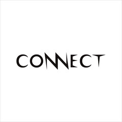 Connect Logo Design Template. Creative Connecting Illustration Design.