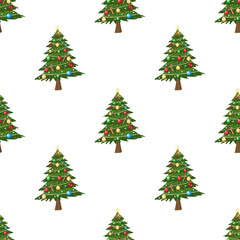 Christmas seamless pattern, Winter pattern with snowflakes, Creative for texture for fabric, wrapping, textile, wallpaper, apparel. Vector illustration background. New year.