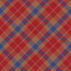 Seamless pattern of scottish tartan plaid. Christmas background with check fabric texture. Vector backdrop striped textile print.
