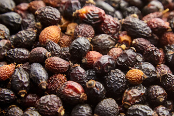 Dried rose hips herbal tea