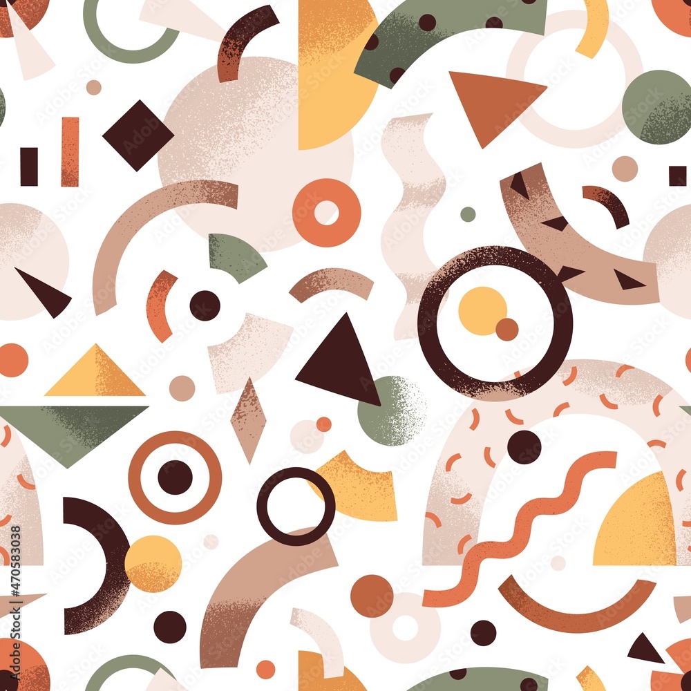 Aufkleber abstract geometric pattern. seamless background with geometry shapes and figures. modern texture des