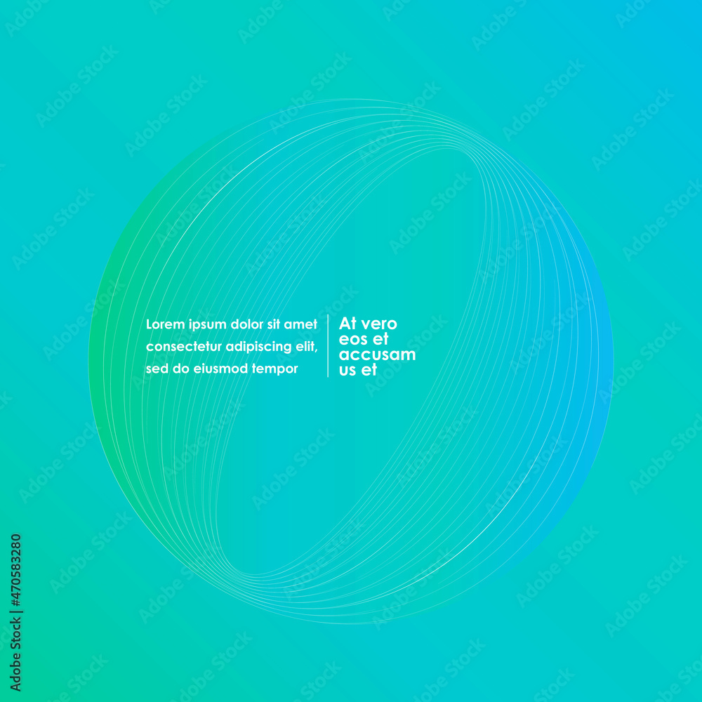 Leinwandbilder circles idea motion network. abstract circles design element. vector shapes on blue background