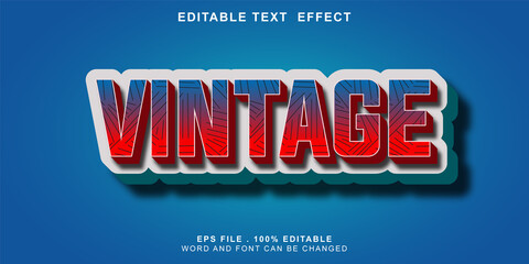 Naklejka na ściany i meble text-effect-editable-vintage