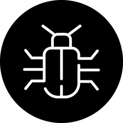 bug glyph icon