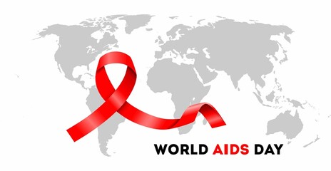 World AIDS Day Banner Background Illustration