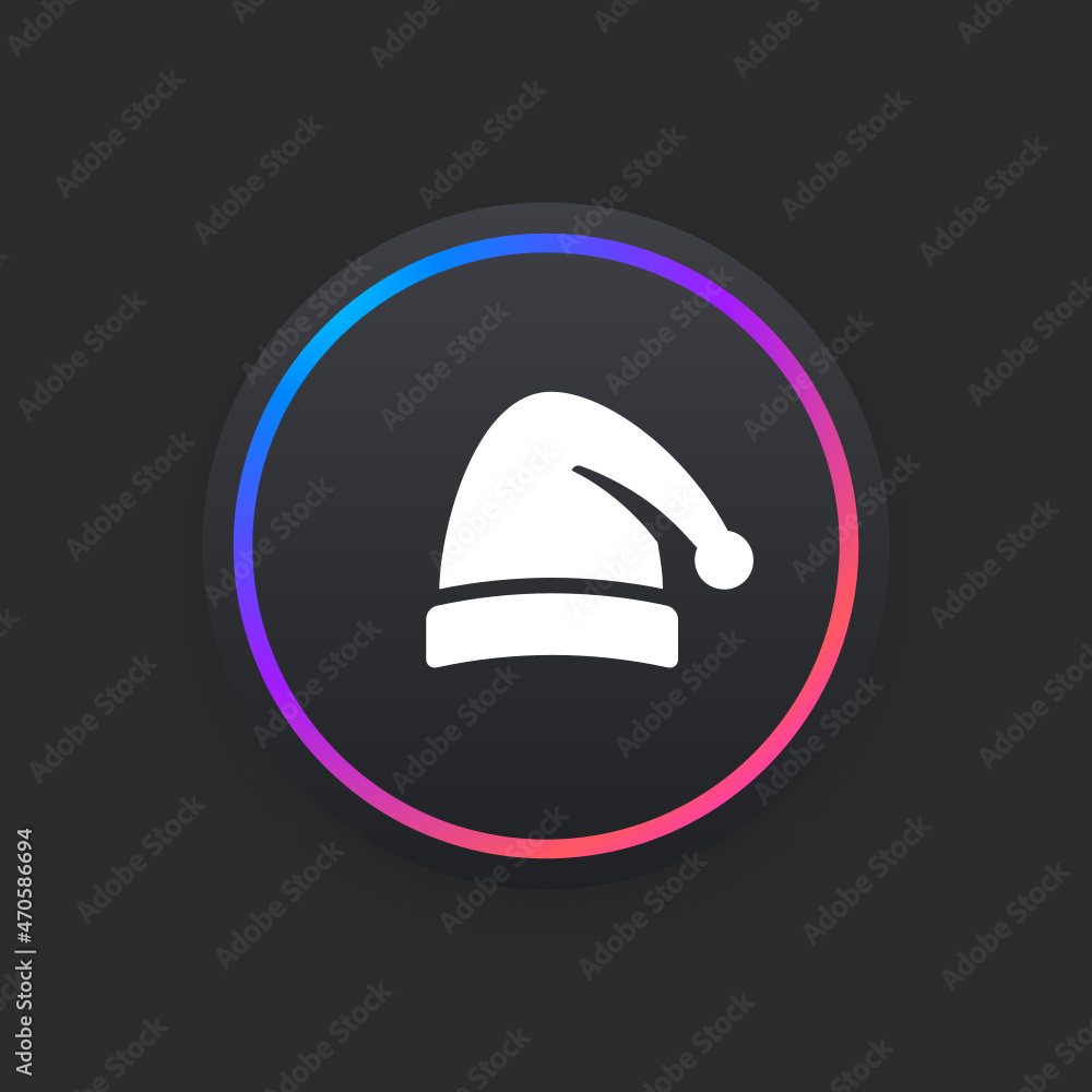 Poster christmas hat - ui icon