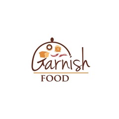 garnish food logo vector template element