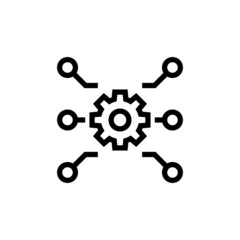 Automated System icon in vector. Logotype