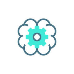 Deep Learning icon in vector. Logotype