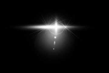 White transparent sunlight special lens flare light effect