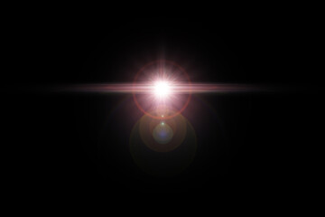 transparent sunlight special lens flare light effect. Sun flash digital flare