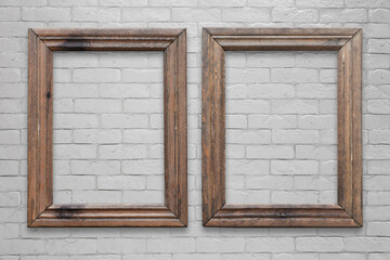 frames on white wall