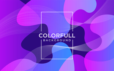 Abstract Gradient colorful shapes background. Fluid Shapes composition